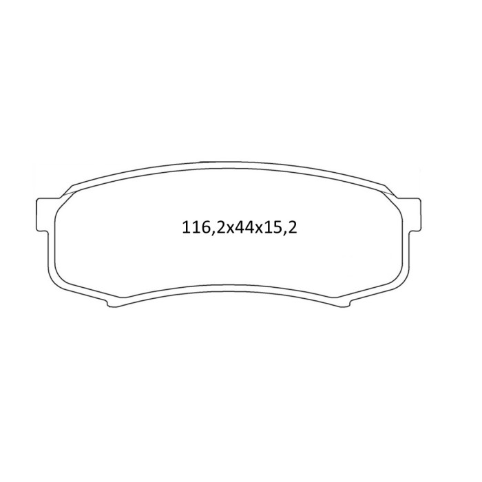 Колодки тормозные задние TOYOTA Land Cruiser J80/J90/J120 11.84-…  //  LEXUS GX, RX 00-… D402E (GDB1