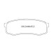 Колодки тормозные задние TOYOTA Land Cruiser J80/J90/J120 11.84-…  //  LEXUS GX, RX 00-… D402E (GDB1