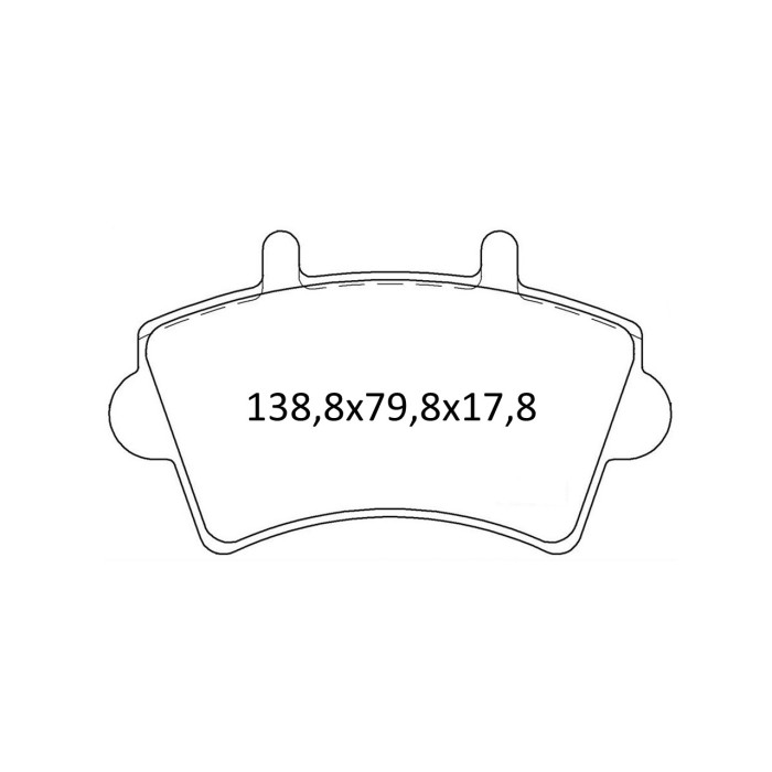 Колодки тормозные передние RENA Master 1.9DTi-2.5DCi 00-… // OPEL Movano 1.9TDi-2.8TDi 01-... D405E