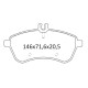 Колодки тормозные передние MB C-Classe W210, E-class W212 07-… D410E (GDB1736) (пр-во Intelli)