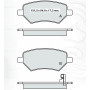 Колодки тормозные передние ZAZ Forza, CHERY Bonus D411E (A13-3501080) (пр-во Intelli)