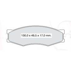 Колодки тормозные передние NISSAN Bluebird D415E (GDB318) (пр-во Intelli)
