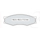 Колодки тормозные передние NISSAN Bluebird D415Ei (GDB318) (пр-во Intelli)