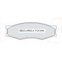 Колодки тормозные передние NISSAN Bluebird D415Ei (GDB318) (пр-во Intelli)