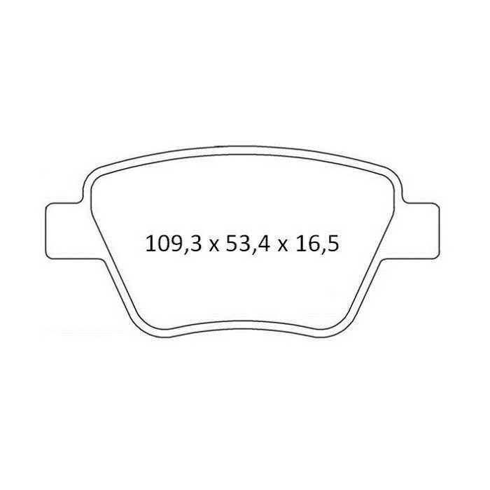 Колодки тормозные задние VW Golf VI, Touran, Jetta IV, Caddy III // SKODA Octavia 04-13, Superb 09-1