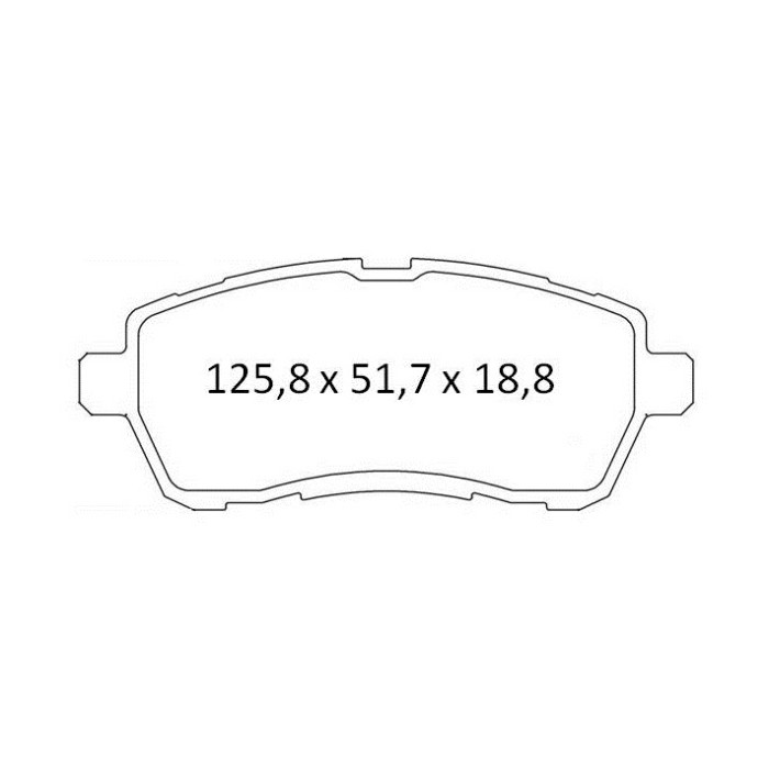 Колодки тормозные передние FORD Fiesta VI 08-... D420E (GDB1893) (пр-во Intelli)