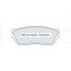 Колодки тормозные передние Honda Civic (…-88) D421E (GDB284) (пр-во Intelli)