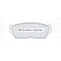 Колодки тормозные передние Honda Civic (…-88) D421E (GDB284) (пр-во Intelli)