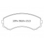Колодки тормозные передние MITSU Grandis 2.0/2.4/DI-D 04.04-…, Pajero II 2.5 TD 12.90-04.00,  III 2.