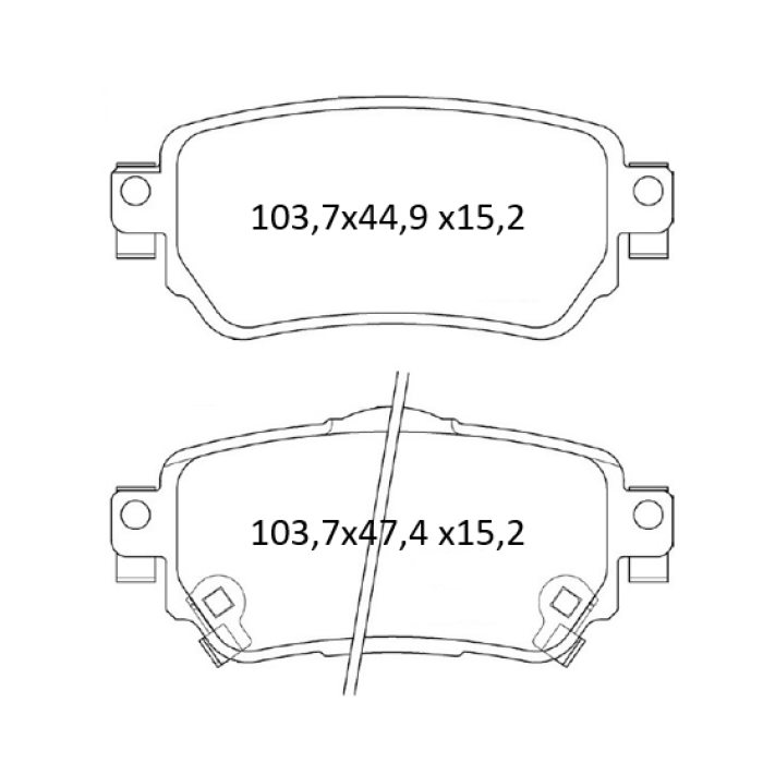 Колодки тормозные задние NISSAN Quashqai II (J11) 02.14-..., X-Trail (T32) 12.13-...  //  RENA Kadja
