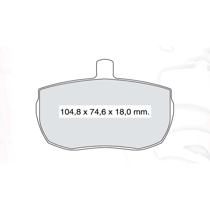 Колодки тормозные передние FORD Transit (…-90) D430E (GDB341) (пр-во Intelli)