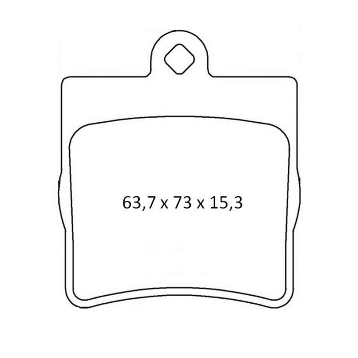 Колодки тормозные задние MB E-Classe (W210) 06.95-03.02; C-Classe (W202) 06.96-03.01, E-Classe (W203