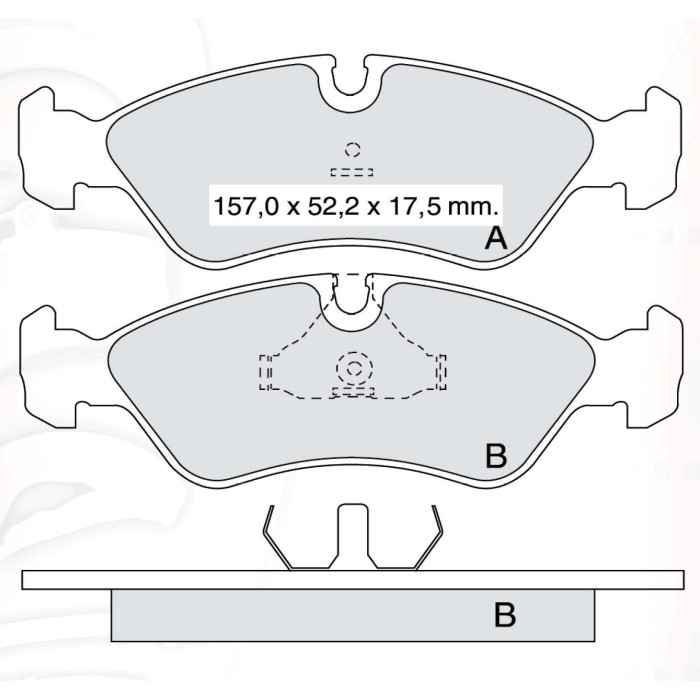 Колодки тормозные передние DAEWOO Espero/Lanos/Nexia/OPEL Astra F/Calibra A/Kadett E/Omega A/Vectra
