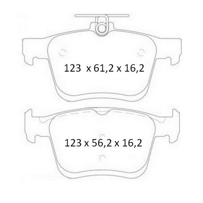 Колодки тормозные задние VW Golf VII 12-…, Passat B8 14-…, Touran (5T1) 15-…  //  SKODA Octavia (5E3