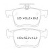 Колодки тормозные задние VW Golf VII 12-…, Passat B8 14-…, Touran (5T1) 15-…  //  SKODA Octavia (5E3