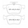 Колодки тормозные задние VW Golf VII 12-…, Passat B8 14-…, Touran (5T1) 15-…  //  SKODA Octavia (5E3
