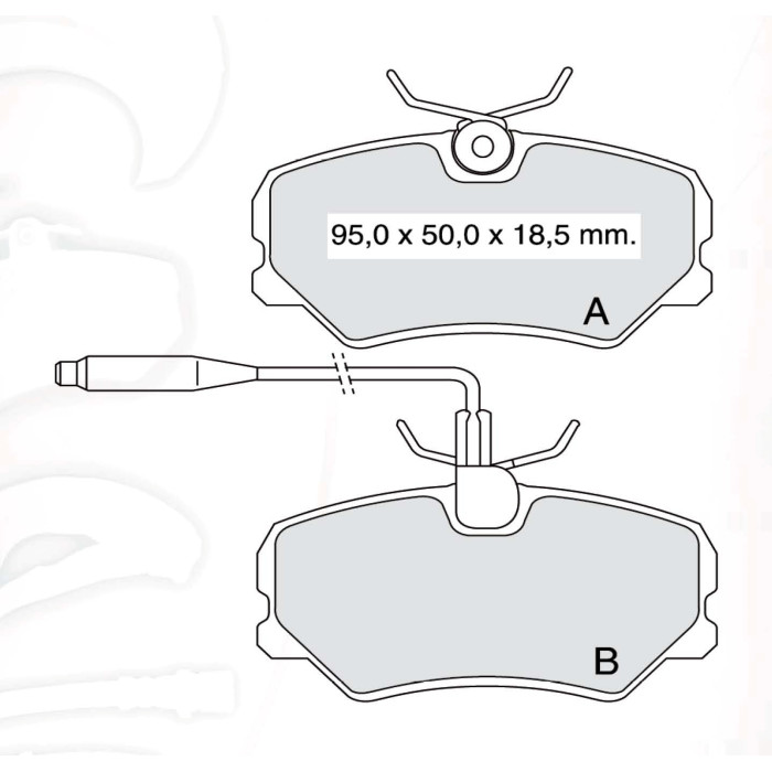 Колодки тормозные передние PEUG 205/306/405 D439E (GDB484) (пр-во Intelli)
