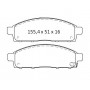 Колодки тормозные передние MITSU L200 (KB_T, KA_T) 05-…, L 200 (KJ_, KK_, KL_) 14-…, Pajero Sport II