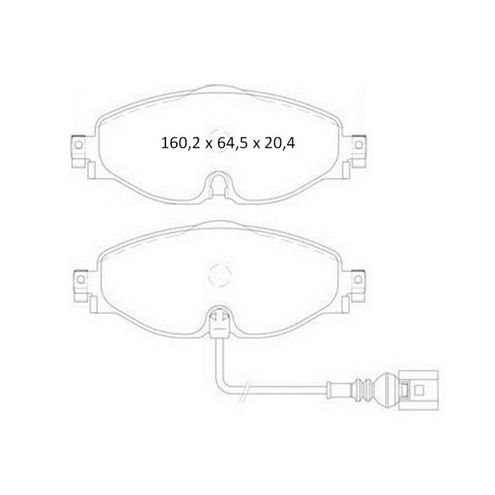 Колодки тормозные передние VW Golf VII 12-…, Passat B8 14-…, Touran (5T1) 15-…  //  SKODA Rapid (NA2