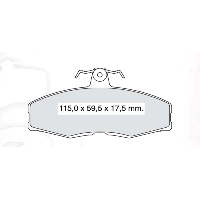 Колодки тормозные передние Skoda Felicia / FORD Sierra D446E (GDB473) (пр-во Intelli)