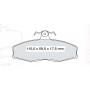 Колодки тормозные передние Skoda Felicia / FORD Sierra D446E (GDB473) (пр-во Intelli)