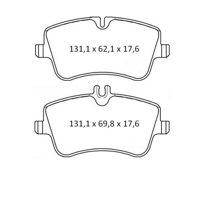 Колодки тормозные передние MB C-Classe (W203) 00-07, S-Classe (W220) 02-05 D447E (GDB1413) (пр-во In
