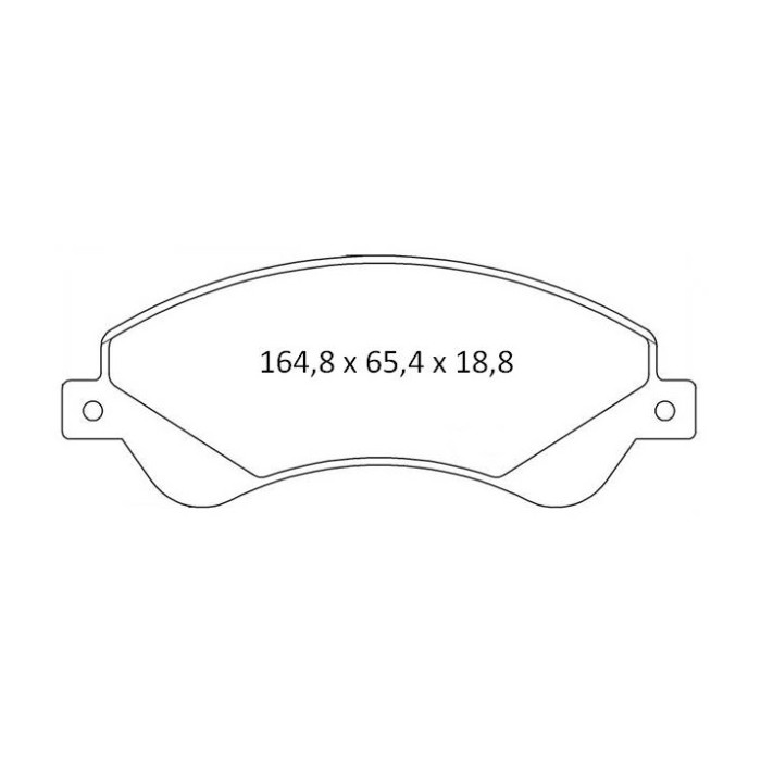 Колодки тормозные передние FORD Transit 2.2TDCi/2.4TDCi/2.3 06-14, Tourneo 06-14 D452E (GDB1723) (пр