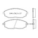 Колодки тормозные передние CHEVR Epica (KL1) 06-… D455E (GDB4179) (пр-во Intelli)