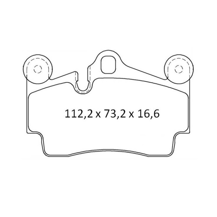 Колодки тормозные задние VW Touareg (7LA, 7L6, 7L7) 02-10  //  PORSHE Cayenne (9PA, 955) 02-10  //
