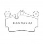Колодки тормозные задние VW Touareg (7LA, 7L6, 7L7) 02-10  //  PORSHE Cayenne (9PA, 955) 02-10  //
