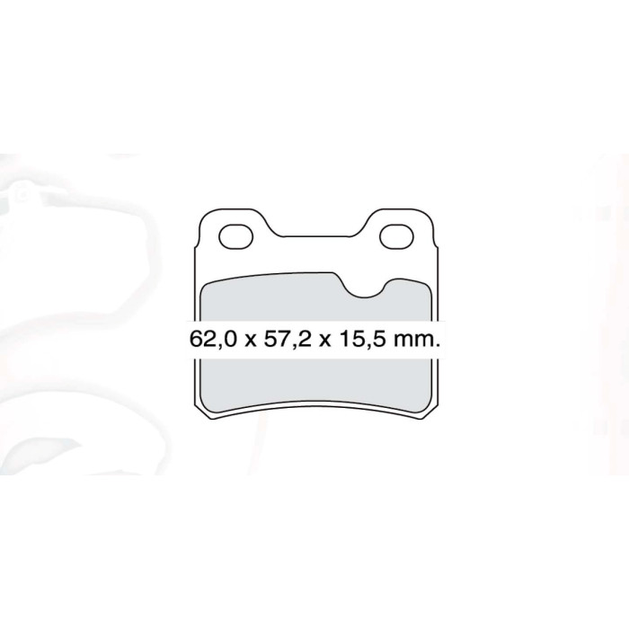 Колодки тормозные задние OPEL ASTRA F 91-98, CALIBRA 90-97, VECTRA A 88-95 REAR  D459E (GDB952) (пр-