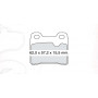 Колодки тормозные задние OPEL ASTRA F 91-98, CALIBRA 90-97, VECTRA A 88-95 REAR  D459E (GDB952) (пр-