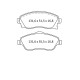 Колодки тормозные передние OPEL Corsa C (F08, F68) 00-09, Combo 01-…, Meriva 04-10 D464E (GDB1570) (