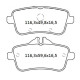 Колодки тормозные задние MB ML (W166) 11-…,  GL (X166) 12-… D471E (GDB1947) (пр-во Intelli)