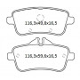 Колодки тормозные задние MB ML (W166) 11-…,  GL (X166) 12-… D471E (GDB1947) (пр-во Intelli)