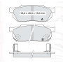 Колодки тормозные передние HONDA Civic III, IV, V 83-95, CRX I, II 83-92, Accord II 83-85 D475E (GDB