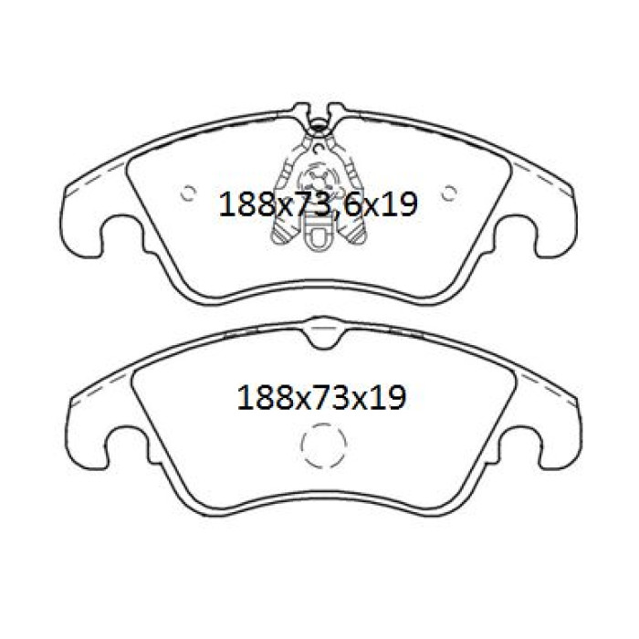 Колодки тормозные передние AUDI A4 (8K2, B8) 07-15, A5 (8T3) 07-…, Q5 (8R) 08-… D476E (GDB1768) (пр-