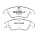 Колодки тормозные передние AUDI A4 (8K2, B8) 07-15, A5 (8T3) 07-…, Q5 (8R) 08-… D476E (GDB1768) (пр-