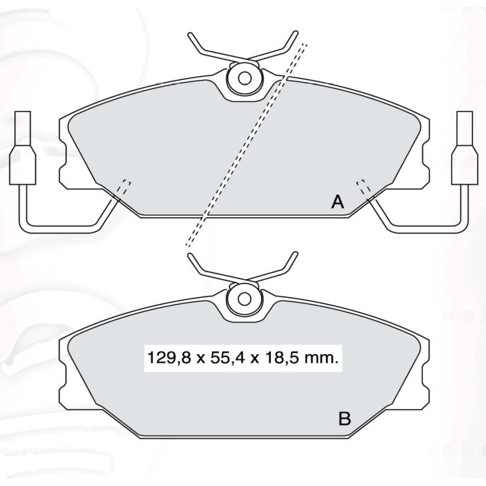 Колодки тормозные передние Renault R25 D478E (GDB1030) (пр-во Intelli)