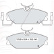 Колодки тормозные передние Renault R25 D478E (GDB1030) (пр-во Intelli)