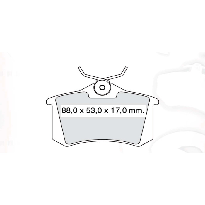 Колодки тормозные задние VW Golf II-III-IV-V-VI, Passat V-VI, Jetta III-IV, Polo II, Sharan, Bora, V