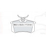 Колодки тормозные задние VW Golf II-III-IV-V-VI, Passat V-VI, Jetta III-IV, Polo II, Sharan, Bora, V