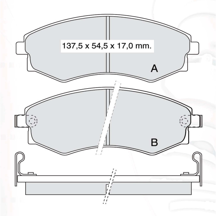 Колодки тормозные передние NISSAN Primera (P10), Teana (J32) , Bluebird (U13, U14) //  FORD Ranger 9