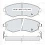 Колодки тормозные передние NISSAN Primera (P10), Teana (J32) , Bluebird (U13, U14) //  FORD Ranger 9