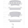 Колодки тормозные задние TOYOTA Corolla (E11, E12) 97-07 D489E (GDB3289) (пр-во Intelli)