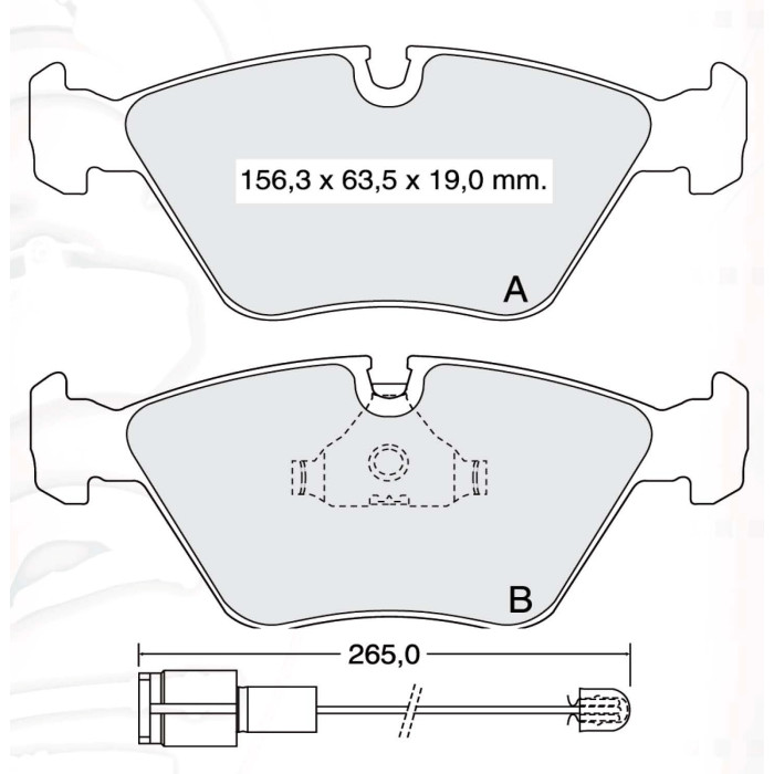 Колодки тормозные передние BMW 5-th (E34), 3-th (E36, E46), 7-th (E32) D494E (GDB916) (пр-во Intelli