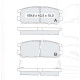 Колодки тормозные задние GREAT WALL Hover (06-….)  //  ISUZU-Trooper (UB)  //  OPEL-Frontera A/B  D5