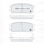 Колодки тормозные задние GREAT WALL Hover (06-….)  //  ISUZU-Trooper (UB)  //  OPEL-Frontera A/B  D5