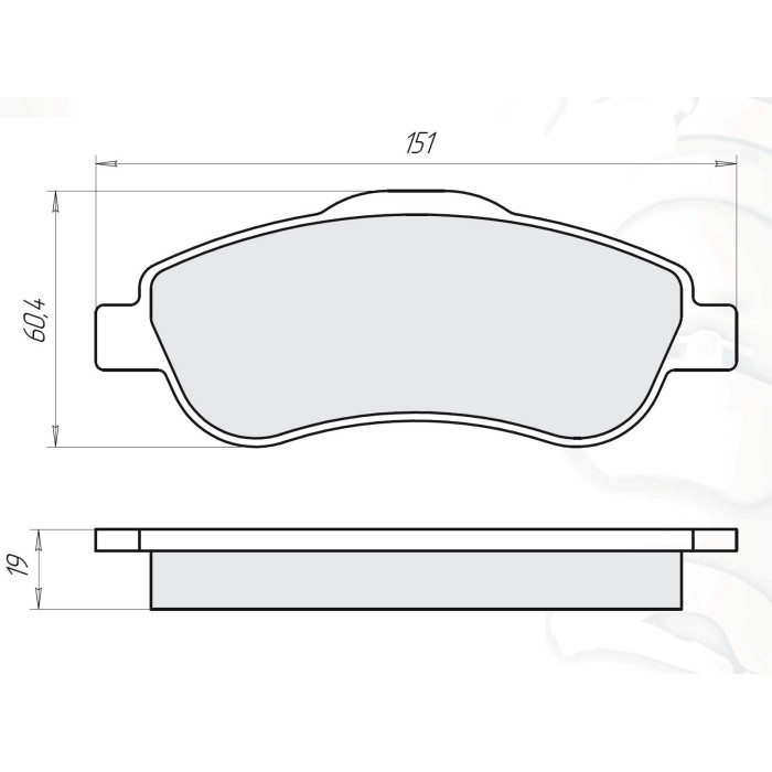 Колодки тормозные передние HONDA CR-V III-IV (RE) 01.07-… D512E (GDB3445) (пр-во DAFMI)