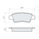 Колодки тормозные задние HONDA CR-V III-IV (RE) 01.07-… D513E (GDB3446) (пр-во DAFMI)